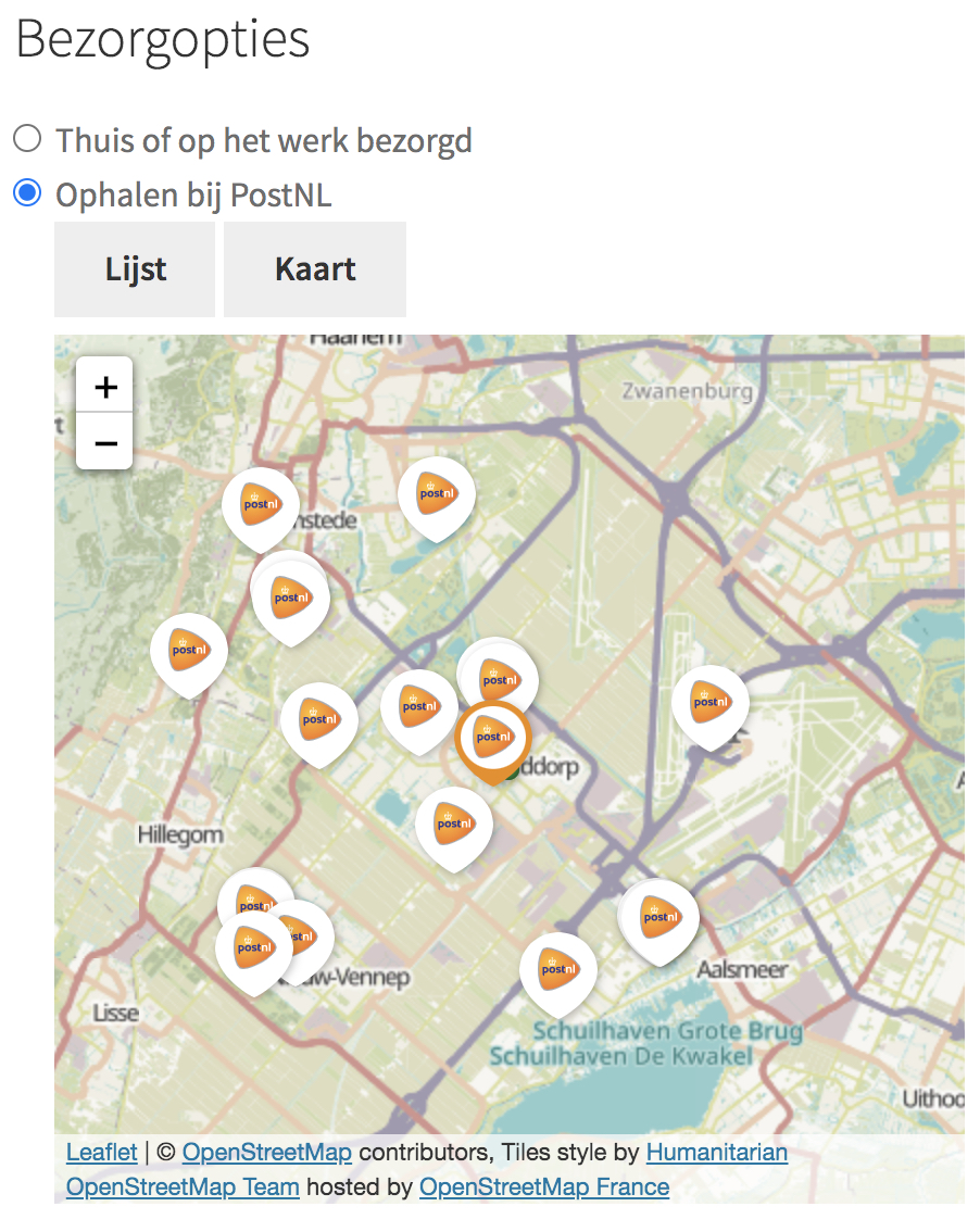 WooCommerce delivery options pickup