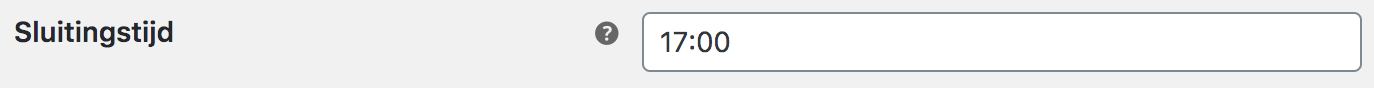WooCommerce PostNL sluitingstijd